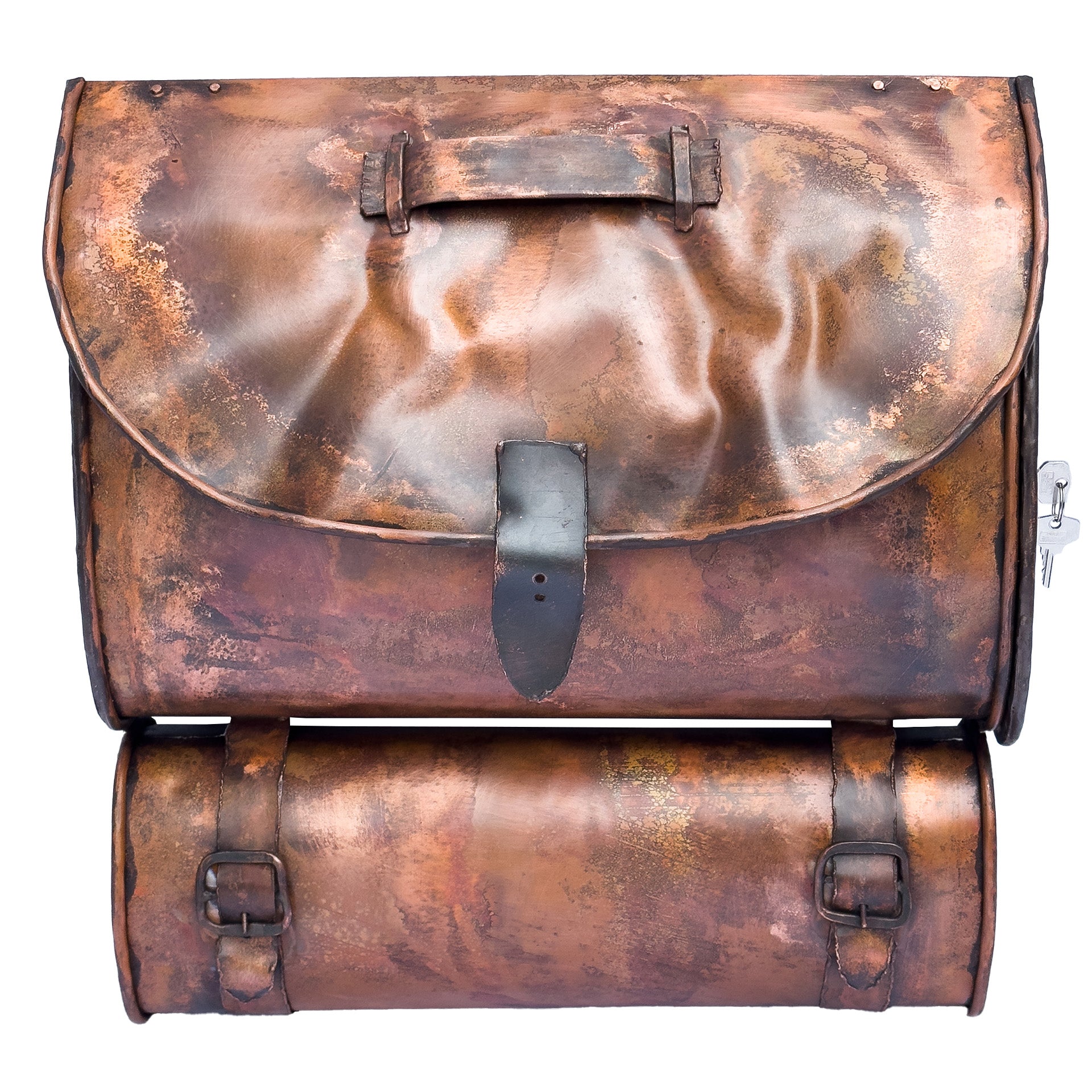 Briefkasten mit Zeitungsrolle