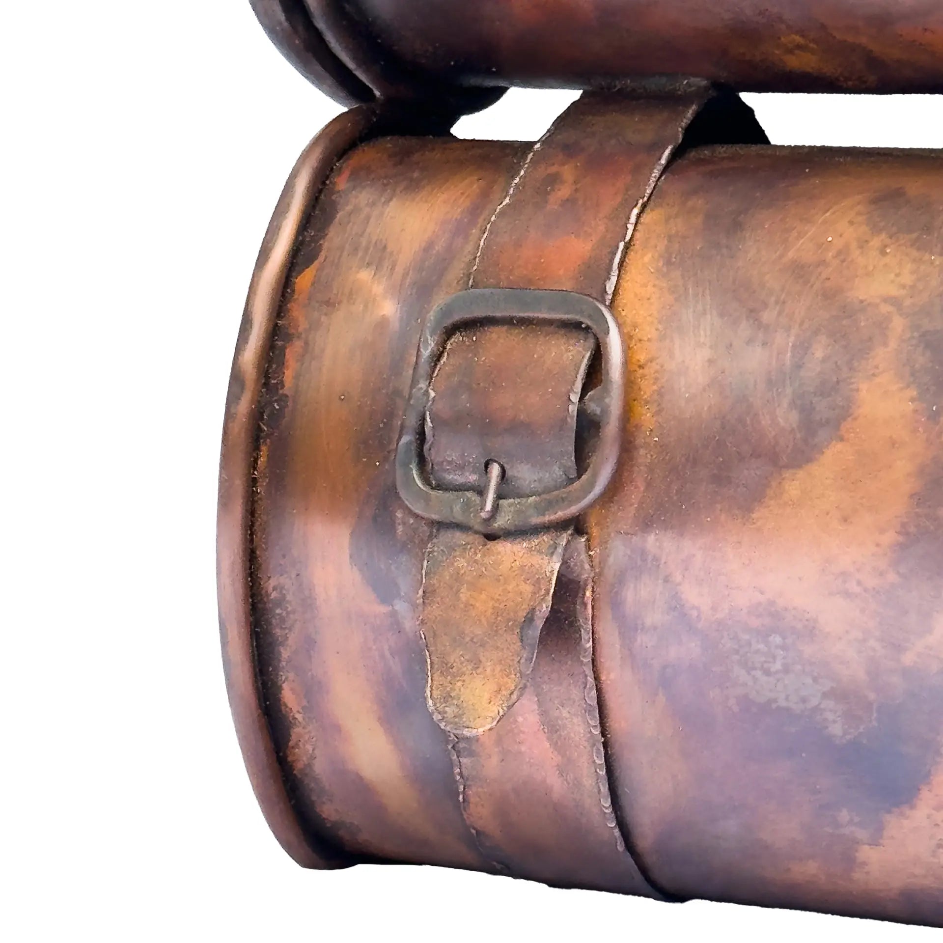 Briefkasten mit Zeitungsrolle dunkel gebeizt