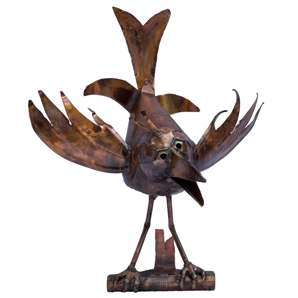 Dachrinnenfigur "Rabe Fridolin"