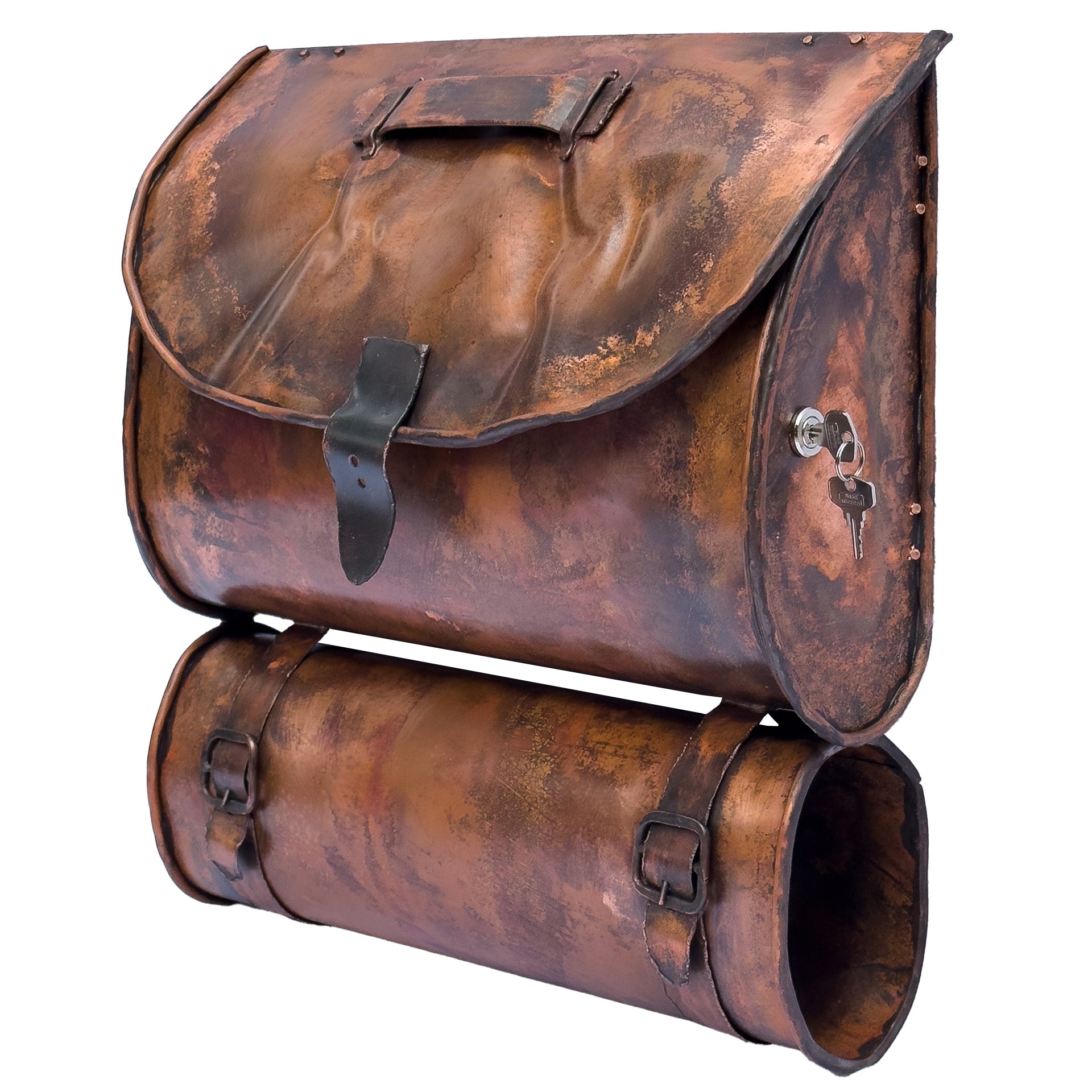 Briefkasten mit Zeitungsrolle