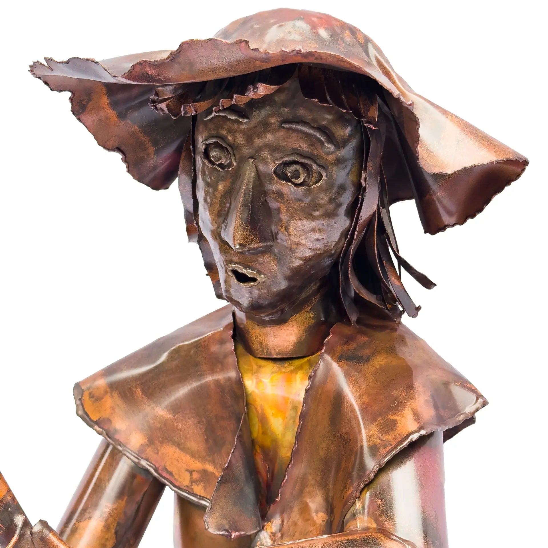 Sitzende Skulptur "Der Angler"