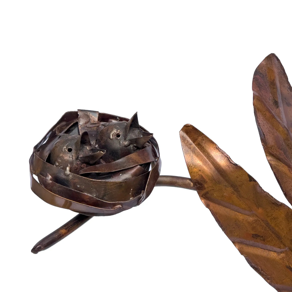 Fallrohr-Skulptur "Vogelnest"